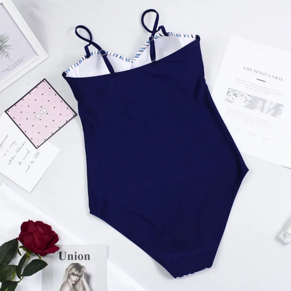 Monokini estilo bandeau -  Blue Vibes